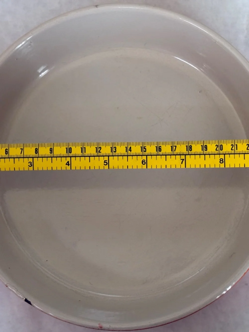 Vintage Le Creuset Flame Orange Enameled Cast Iron Gratin Dish #22